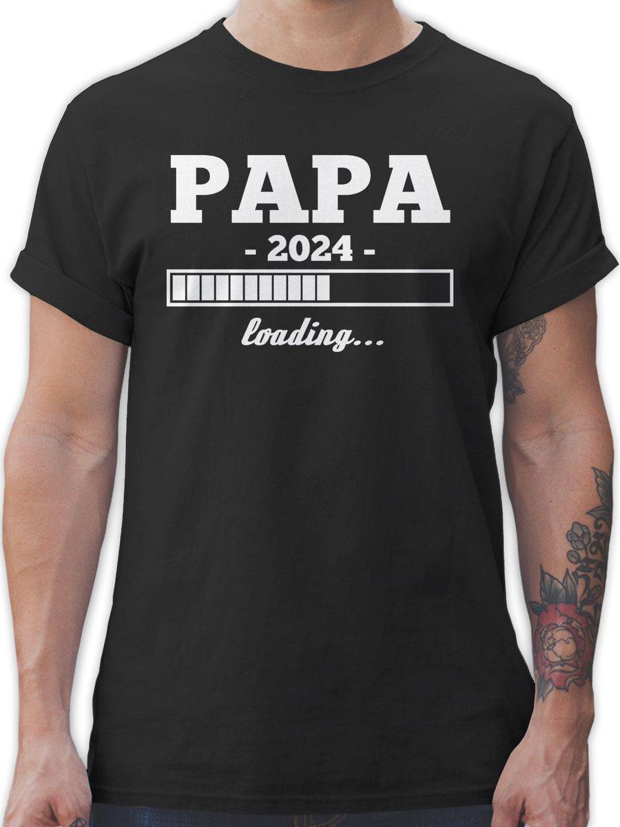 Shirtracer Papa loading 2024 weiß Shirts & Mehr Shirtracer