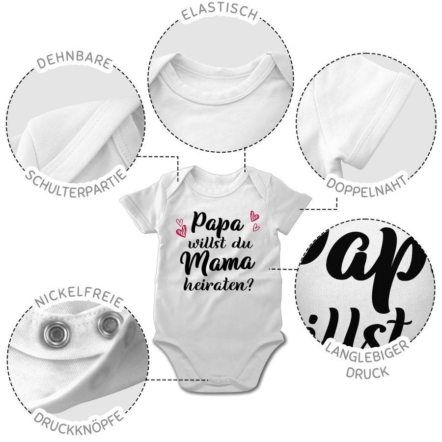 Shirtracer Papa Willst Du Mama Heiraten? - Herzen Shirts & Mehr Shirtracer