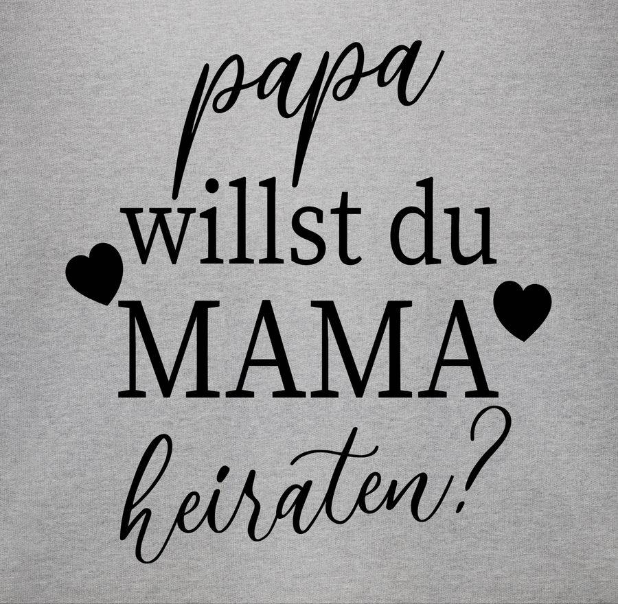 Shirtracer Papa Willst Du Mama Heiraten? - Schwarz: T-Shirt Gym Bag Shirtracer