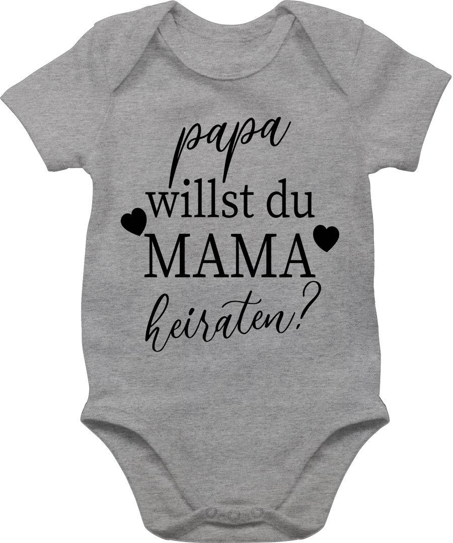 Shirtracer Papa willst du Mama heiraten? - schwarz: T-Shirt Gym Bag Shirtracer