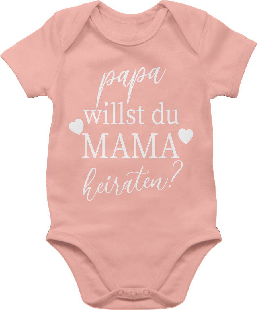 Shirtracer Papa willst du Mama heiraten? - weiß: Tshirt Turnbeutel Shirtracer