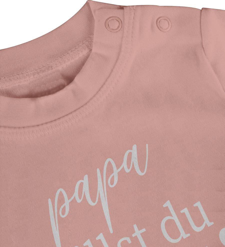 Shirtracer Papa Willst Du Mama Heiraten? - Weiß: Tshirt Turnbeutel Shirtracer