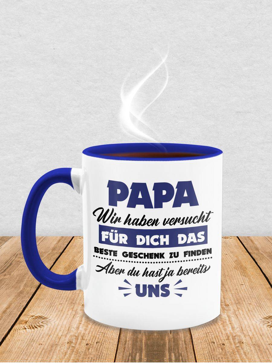 Shirtracer Papa Wir Haben Versucht Das Beste Geschenk Zu Finden Dunkelblau: T-Shirt Rucksac Shirtracer