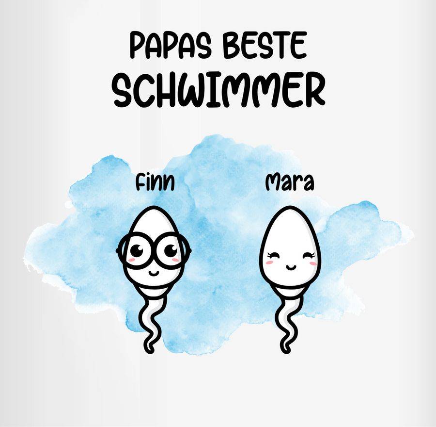 Shirtracer Papas Beste Schwimmer - Geschenke Männer Vater Witzig Väter Lustig Shirts & Me Shirtracer