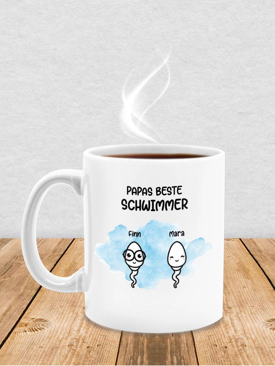 Shirtracer Papas Beste Schwimmer - Geschenke Männer Vater Witzig Väter Lustig Shirts & Me Shirtracer