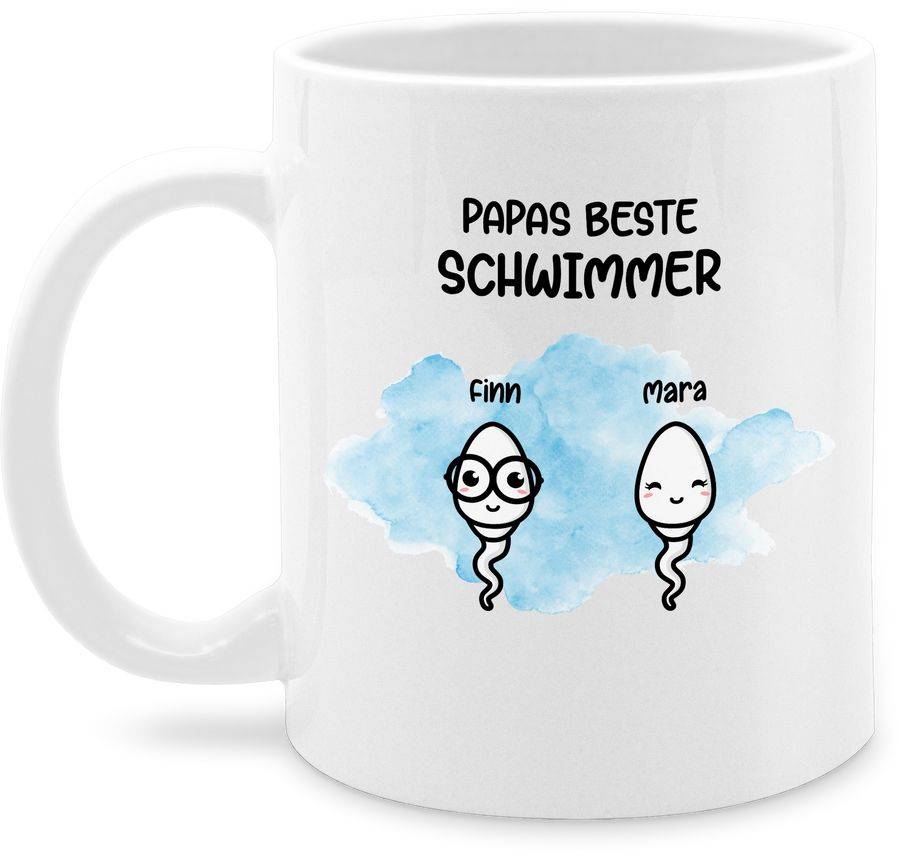 Shirtracer Papas beste Schwimmer - Geschenke Männer Vater Witzig Väter Lustig Shirts & Me Shirtracer
