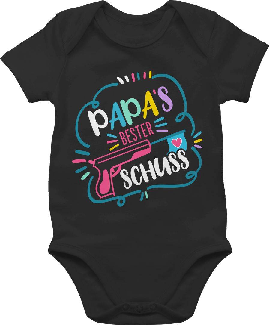 Shirtracer Papas bester Treffer bunt Comic: T-Shirt Turnbeutel Shirtracer