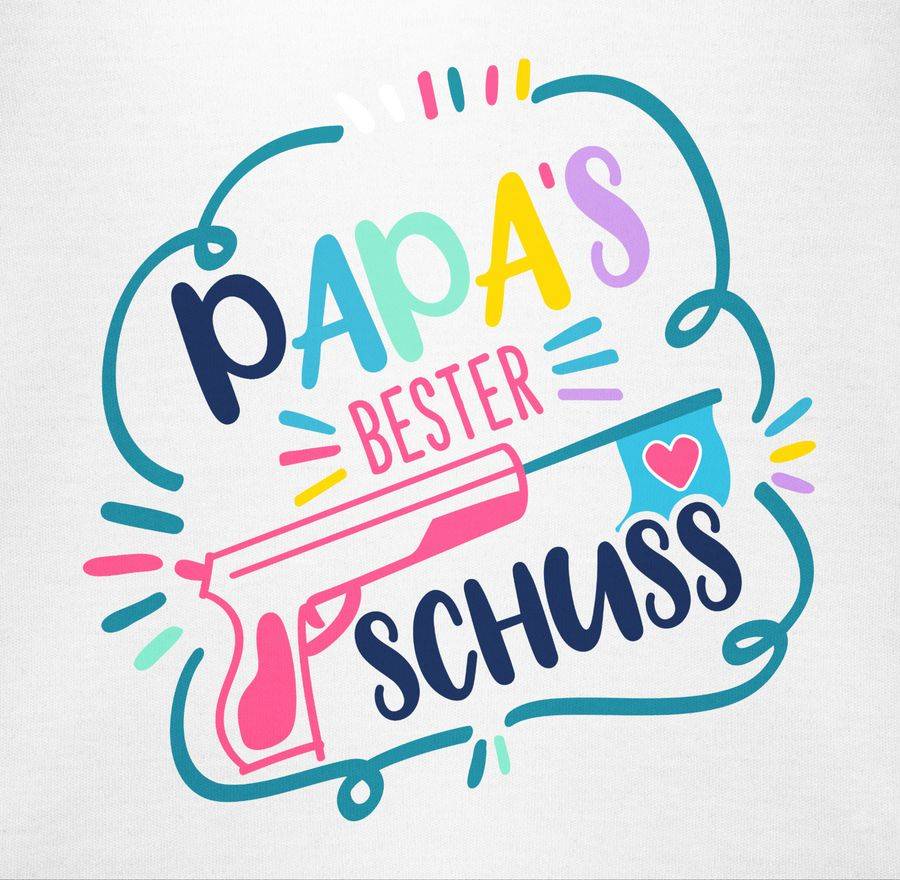 Shirtracer Papas Bester Treffer Comic Bunt Shirts & Mehr Shirtracer