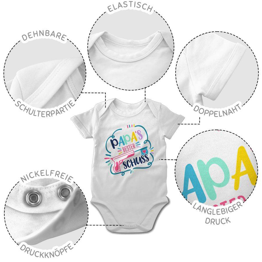 Shirtracer Papas Bester Treffer Comic Bunt Shirts & Mehr Shirtracer