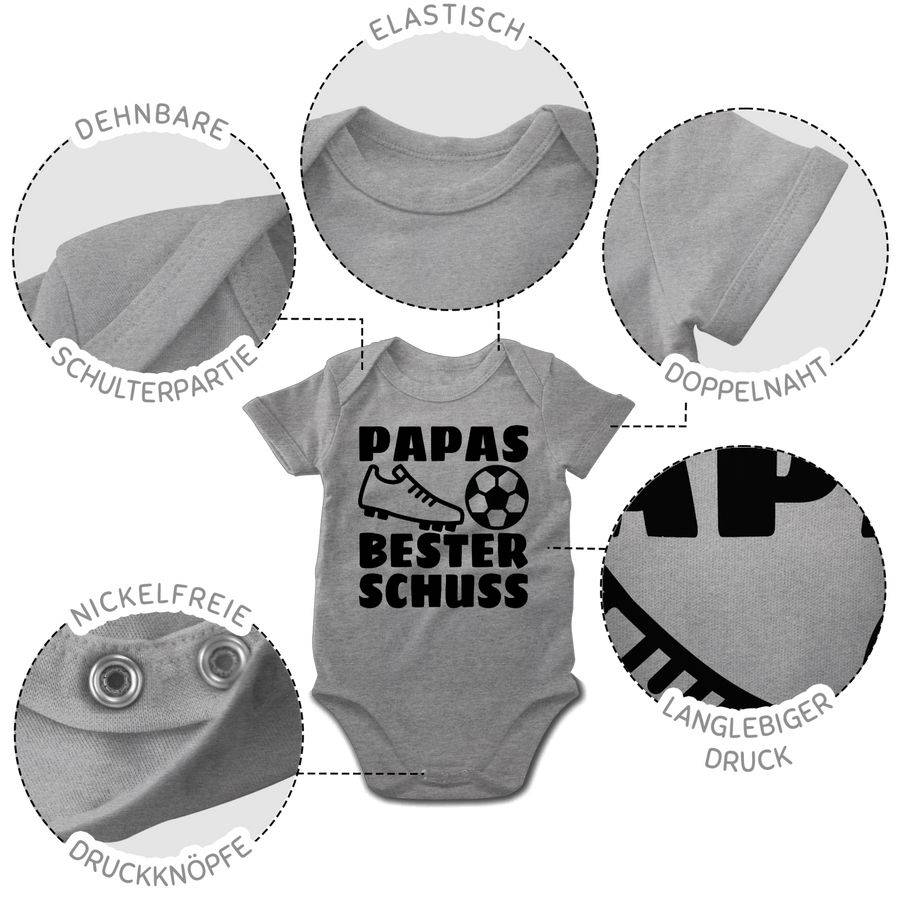 Shirtracer Papas Bester Treffer Mit Fussball - Schwarz Shirts & Mehr Shirtracer