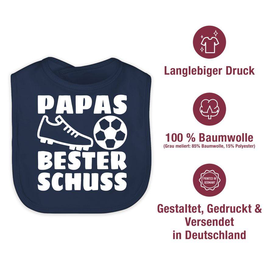 Shirtracer Papas Bester Treffer Mit Fussball - Weiß: Tshirt Gym Bag Shirtracer