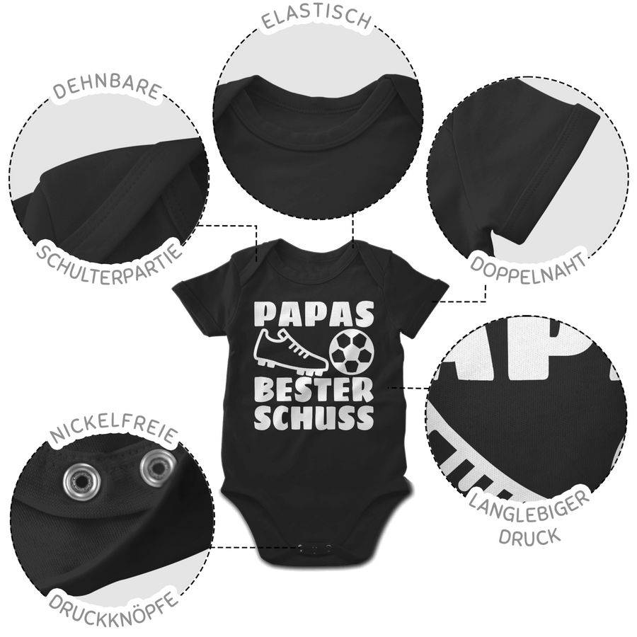 Shirtracer Papas Bester Treffer Mit Fussball - Weiß: Tshirt Gym Bag Shirtracer
