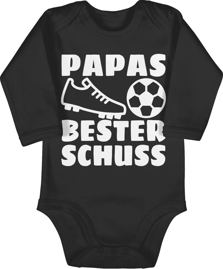 Shirtracer Papas bester Treffer mit Fussball - weiß: Tshirt Gym Bag Shirtracer