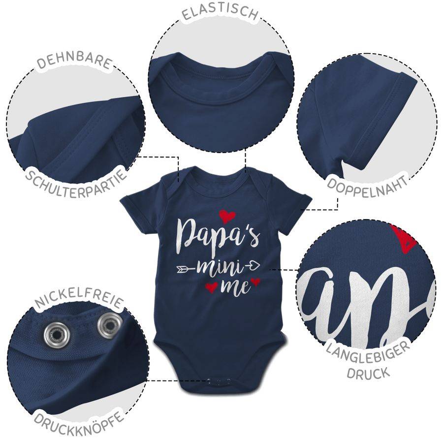 Shirtracer Papas Papa Mini Me - Ich Liebe Dich Papa Shirts & Mehr Shirtracer