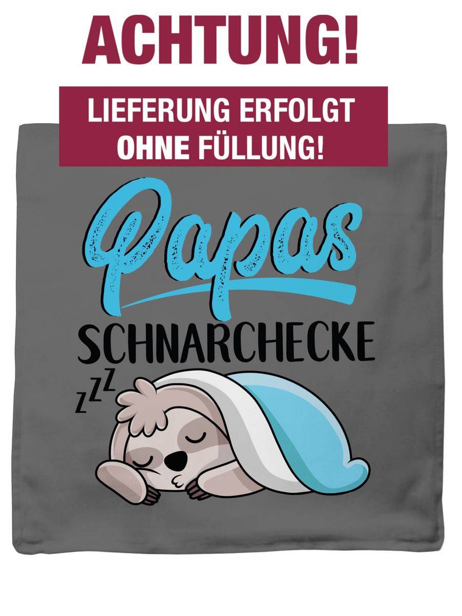 Shirtracer Papas Schnarchecke Mit Faultier - Schwarz: T-Shirt Turnbeutel Shirtracer