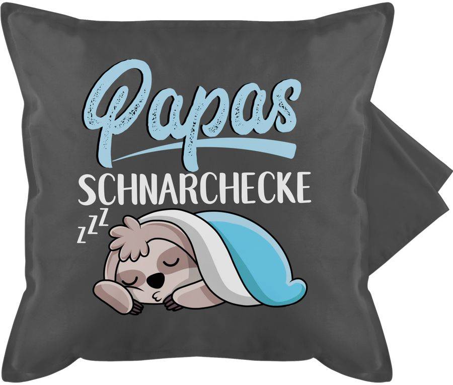 Shirtracer Papas Schnarchecke mit Faultier - weiß: T-Shirt Turnbeutel Shirtracer