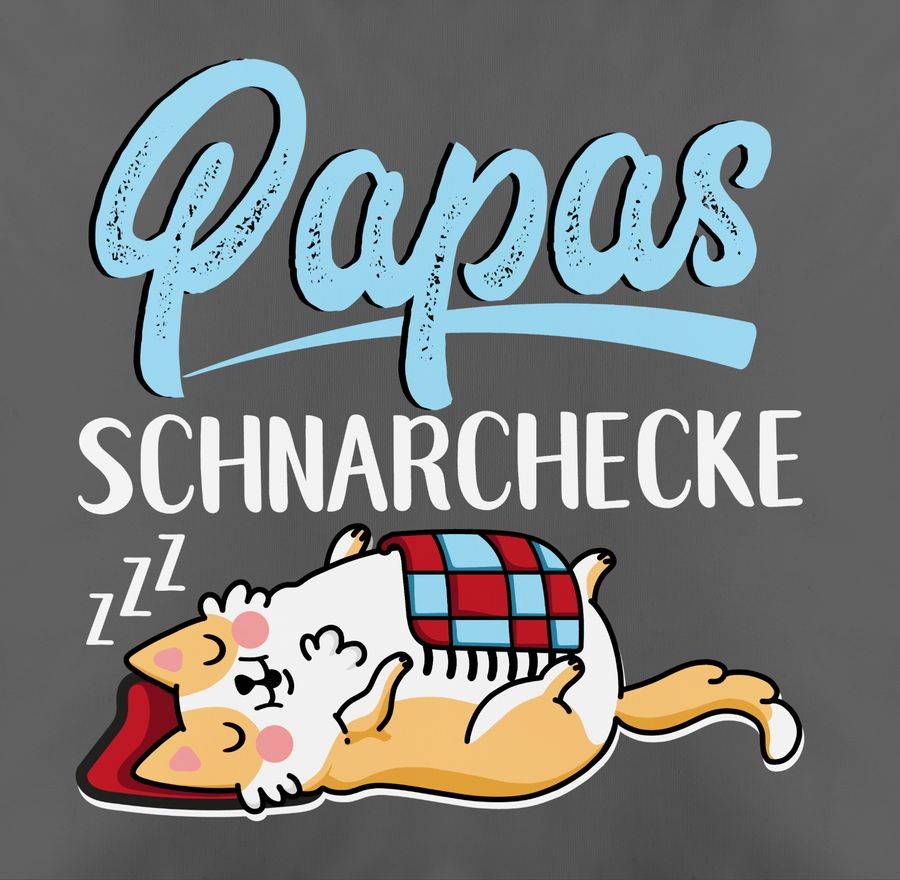 Shirtracer Papas Schnarchecke - Weiß/blau: Tshirt Gym Bag Shirtracer