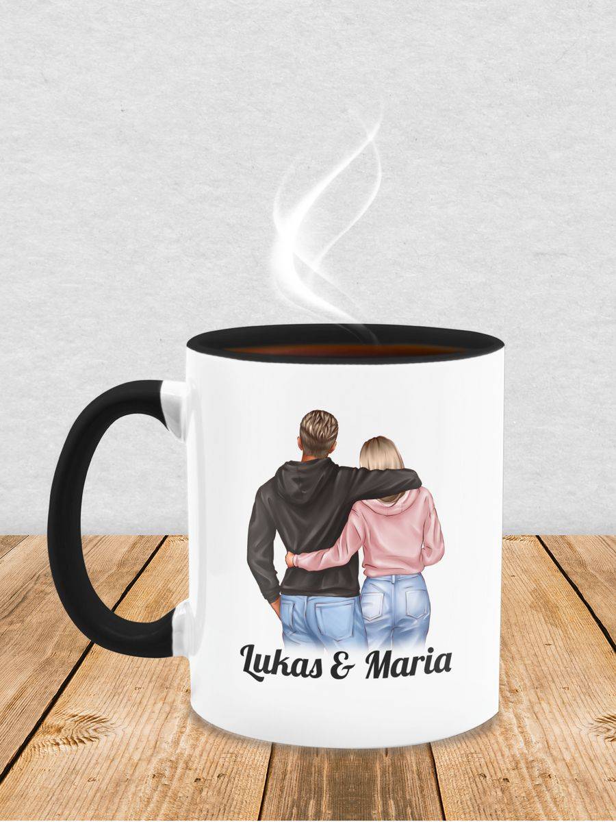 Shirtracer Pärchen Geschenk Valentinstag - Personalisiert Pärchen - Valentinstag - Weihnach Shirtracer