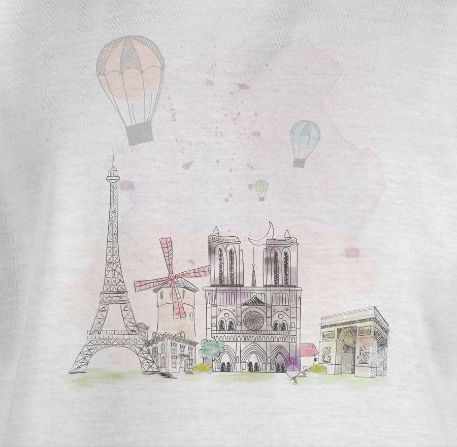 Shirtracer Paris Wasserfarbe Watercolour Shirts & Mehr Shirtracer