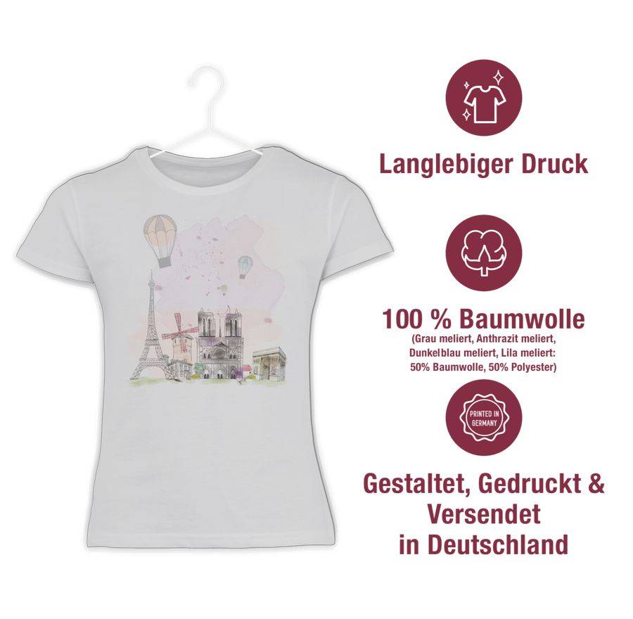 Shirtracer Paris Wasserfarbe Watercolour Shirts & Mehr Shirtracer