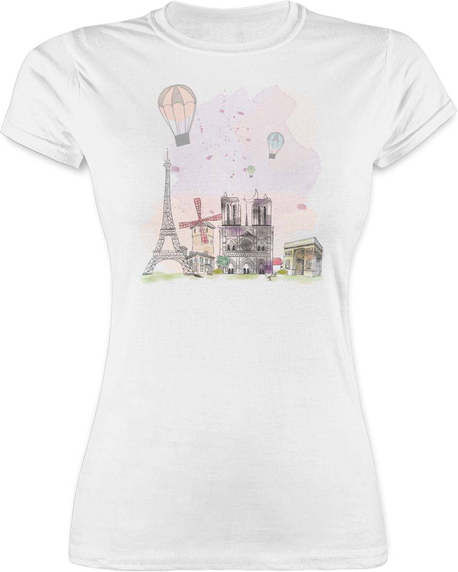 Shirtracer Paris Wasserfarbe Watercolour Shirts & Mehr Shirtracer