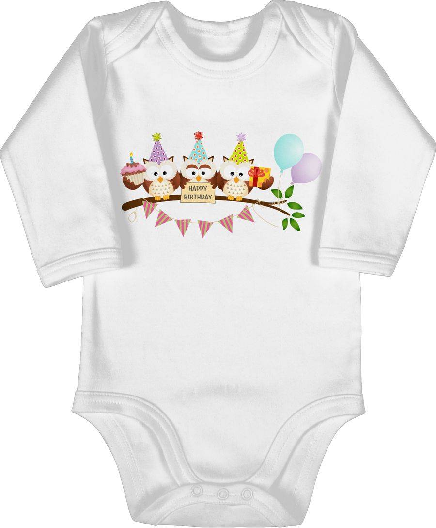 Shirtracer Party Eulen Happy Birthday: T-Shirt Gym Bag Shirtracer