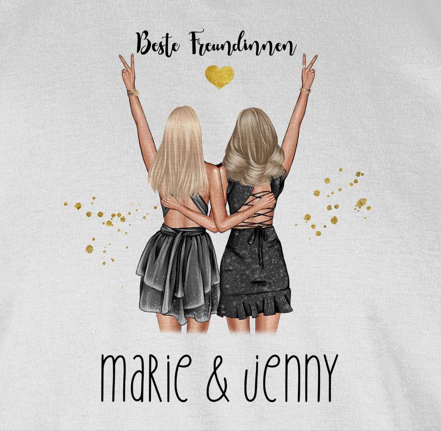 Shirtracer Party Freundinnen Geschenk Beste Freundin Geschenkidee Best Friends Schwestern M Shirtracer