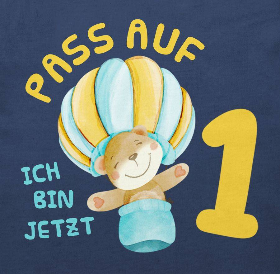 Shirtracer Pass Auf Ich Bin Jetzt Eins Bär Heißluftballon: Tshirt Gym Bag Shirtracer