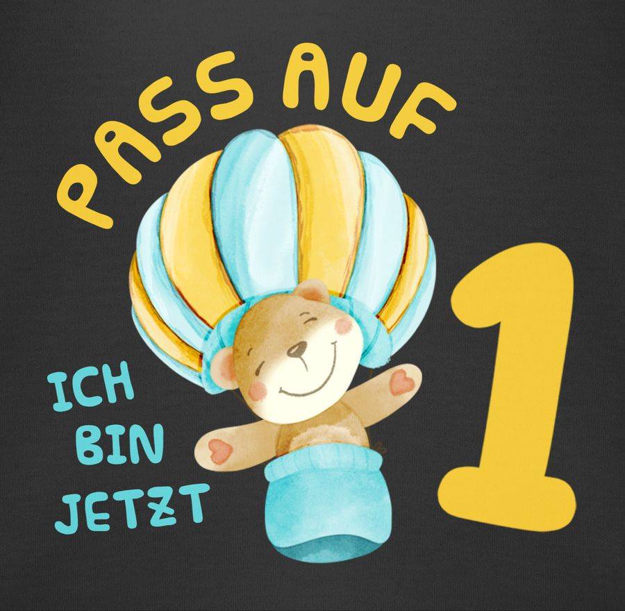 Shirtracer Pass Auf Ich Bin Jetzt Eins Bär Heißluftballon: Tshirt Gym Bag Shirtracer