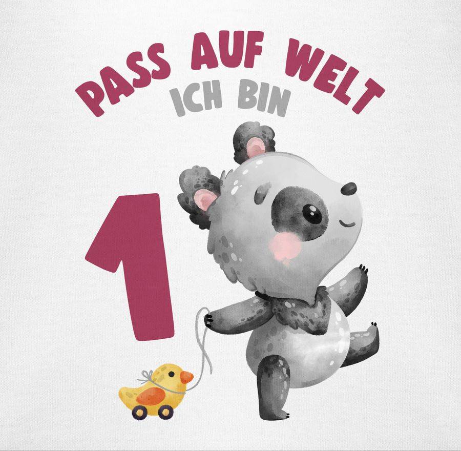 Shirtracer Pass Auf Welt Ich Bin Eins Mit Panda Shirts & Mehr Shirtracer