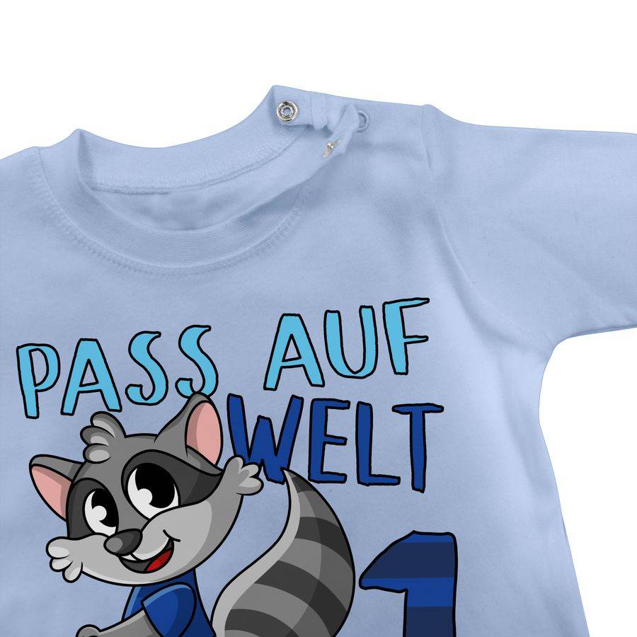 Shirtracer Pass Auf Welt Ich Bin Jetzt Eins - Blau Shirts & Mehr Shirtracer