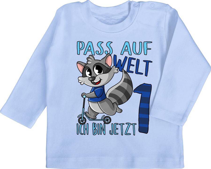 Shirtracer Pass auf Welt ich bin jetzt eins - blau Shirts & Mehr Shirtracer