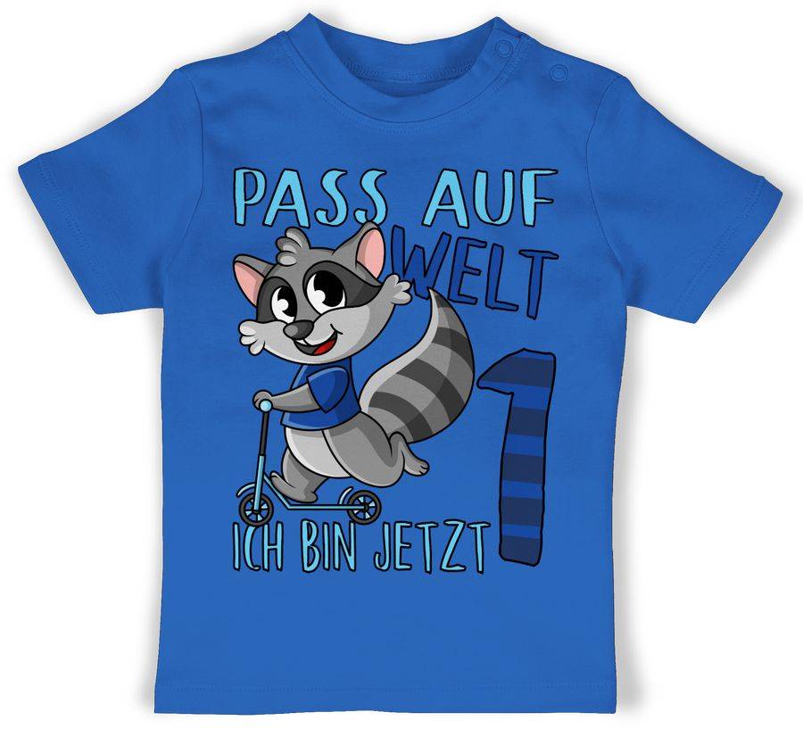 Shirtracer Pass auf Welt ich bin jetzt eins - blau Shirts & Mehr Shirtracer