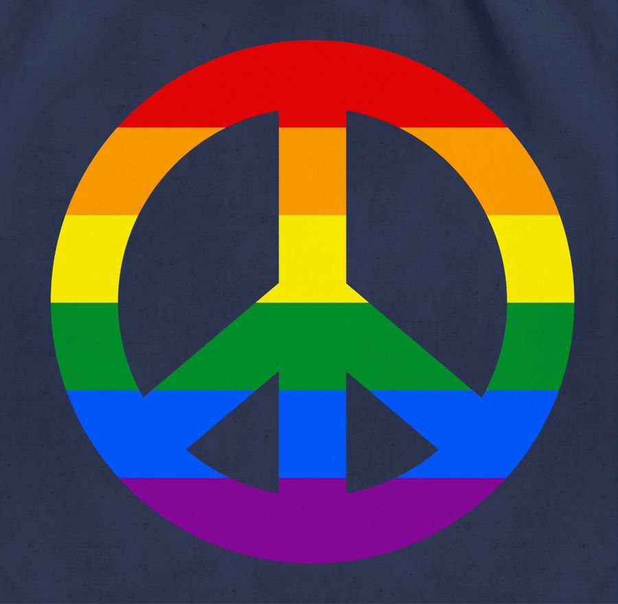 Shirtracer Peace Zeichen Regenbogen Pride Shirts & Mehr Shirtracer