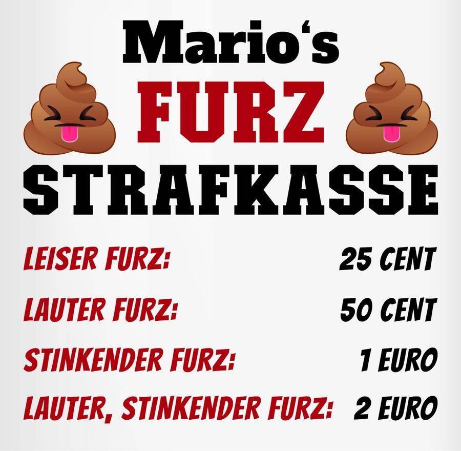 Shirtracer Personalisierbare Pups Spardose Furz Strafkasse Mit Wunschname Lustige Furz Kasse Als Individuelles Geschenk Shirtracer