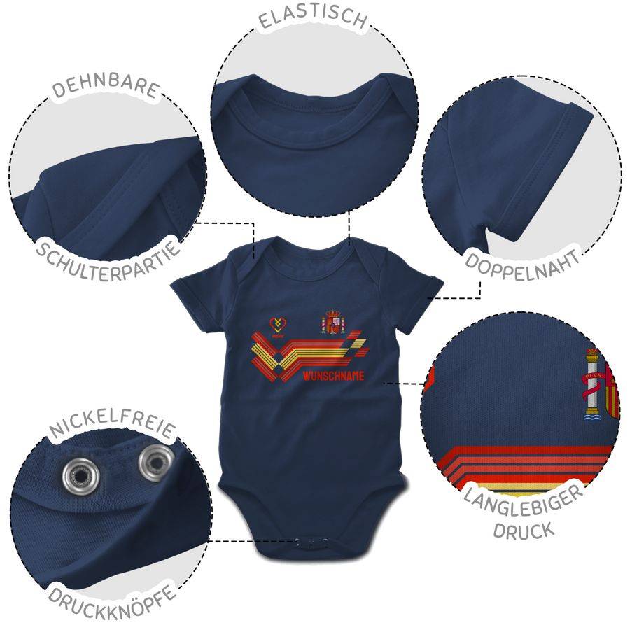 Shirtracer Personalisierbares Spanien Motiv Trikot Individuelles España Design Mit Wappen Und Landesfarben Mit Eigenem Namen Spain Shirtracer