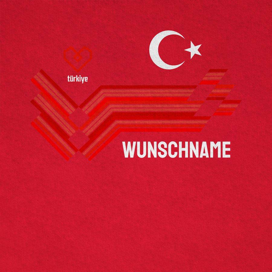 Shirtracer Personalisierbares Türkei Motiv Trikot Individuelles Türkiye Design Mit Wappen Und Landesfarben Mit Eigenem Namen Turkey Shirtracer