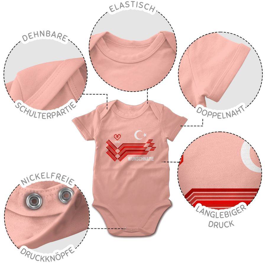 Shirtracer Personalisierbares Türkei Motiv Trikot Individuelles Türkiye Design Mit Wappen Und Landesfarben Mit Eigenem Namen Turkey Shirtracer