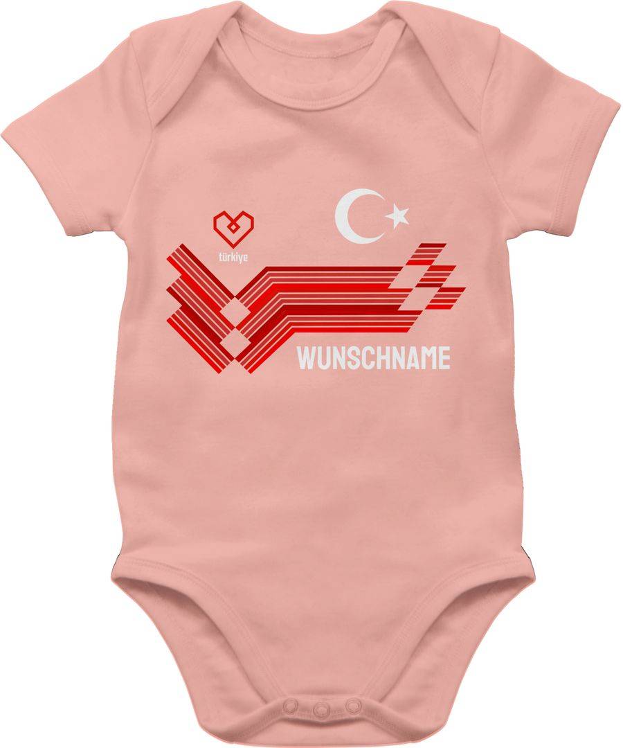 Shirtracer Personalisierbares Türkei Motiv Trikot Individuelles Türkiye Design mit Wappen und Landesfarben Mit eigenem Namen Turkey Shirtracer