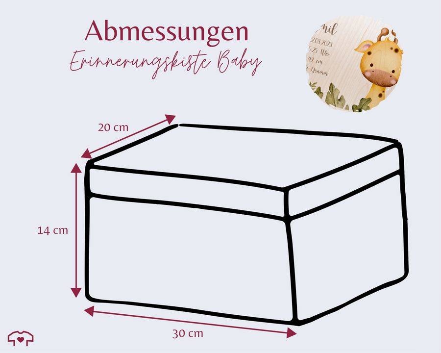 Shirtracer Personalisiertes Geschenk Baby - Geschenk Zur Geburt - Giraffe Geburtsdaten Name Shirtracer