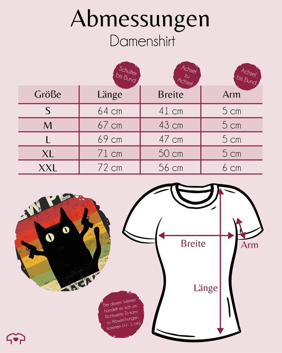 Shirtracer Pew Pew Madafakas Katze Vintage Hell Shirts & Mehr Shirtracer
