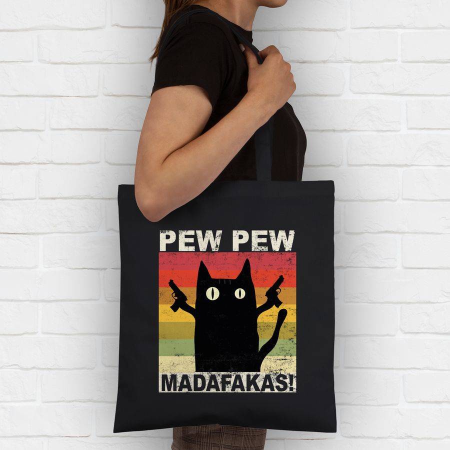 Shirtracer Pew Pew Madafakas Katze Vintage Hell Shirts & Mehr Shirtracer