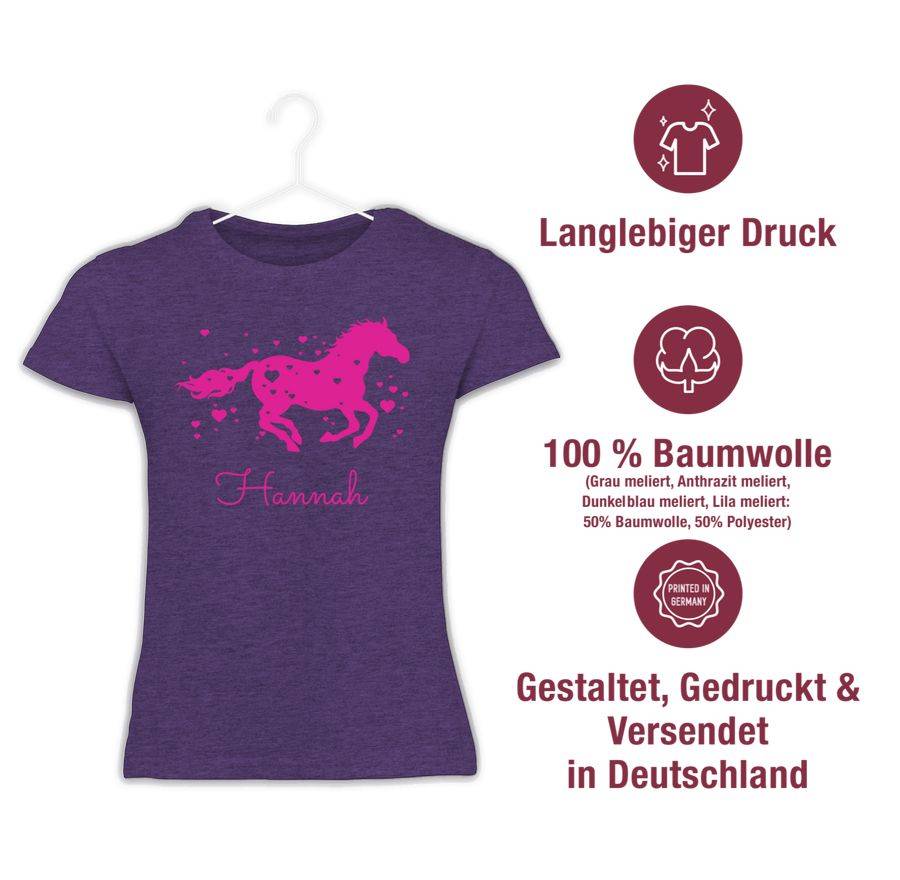 Shirtracer Pferd Geschenk Mädchen: Tshirt Turnbeutel Shirtracer