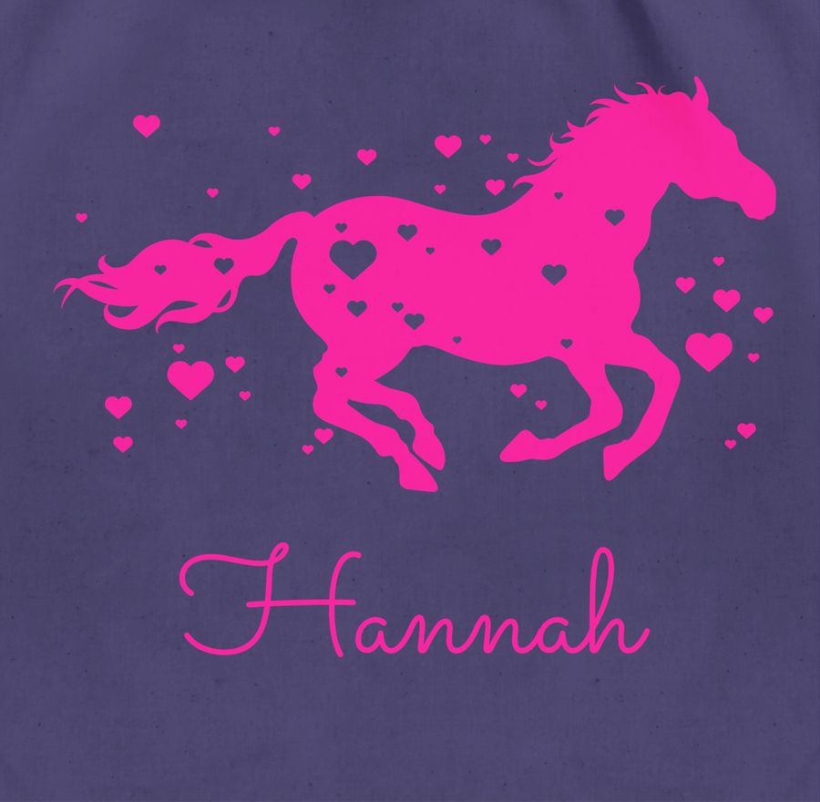Shirtracer Pferd Geschenk Mädchen: Tshirt Turnbeutel Shirtracer