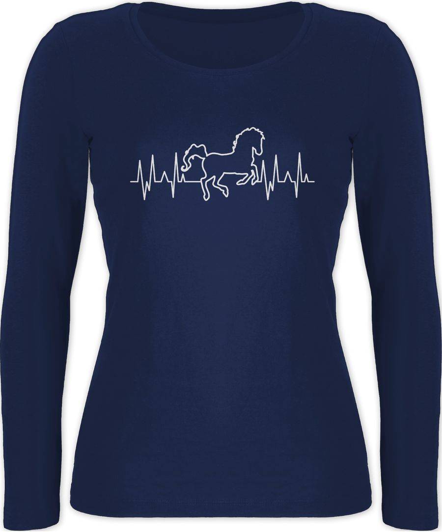 Shirtracer Pferd Herzschlag - weiß: T-Shirt Turnbeutel Shirtracer