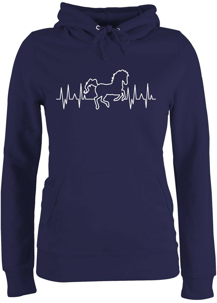 Shirtracer Pferd Herzschlag - weiß: T-Shirt Turnbeutel Shirtracer