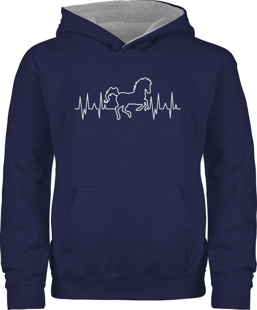 Shirtracer Pferd Herzschlag - weiß: T-Shirt Turnbeutel Shirtracer