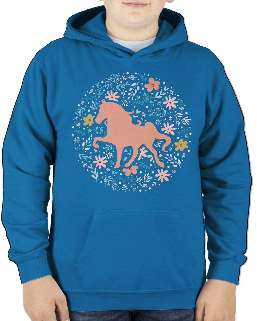 Shirtracer Pferd Mit Blumen - Bunt: T-Shirt Rucksack Shirtracer