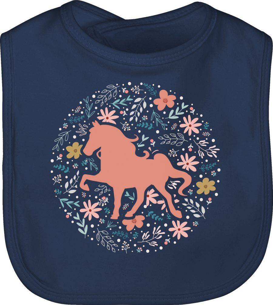 Shirtracer Pferd mit Blumen - bunt: T-Shirt Rucksack Shirtracer