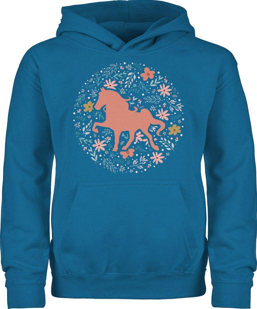 Shirtracer Pferd mit Blumen - bunt: T-Shirt Rucksack Shirtracer